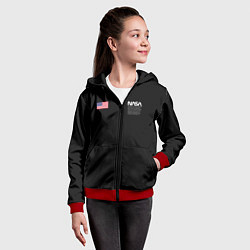Толстовка на молнии детская NASA, цвет: 3D-красный — фото 2