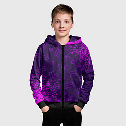 Толстовка на молнии детская BTS БТС, цвет: 3D-черный — фото 2