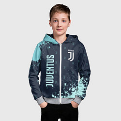Толстовка на молнии детская JUVENTUS ЮВЕНТУС, цвет: 3D-меланж — фото 2