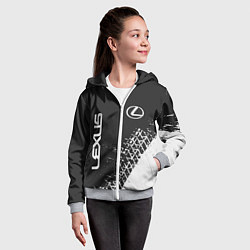 Толстовка на молнии детская LEXUS ЛЕКСУС, цвет: 3D-меланж — фото 2