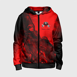 Толстовка на молнии детская КОРОЛЬ И ШУТ, цвет: 3D-черный