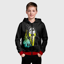 Толстовка на молнии детская UNDERTALE, цвет: 3D-красный — фото 2