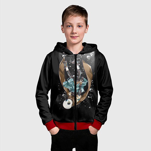 Детская толстовка на молнии UNDERTALE / 3D-Красный – фото 3