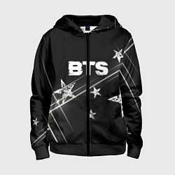 Толстовка на молнии детская BTS бойбенд Stars, цвет: 3D-черный