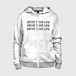 Толстовка на молнии детская Drive Your Live, цвет: 3D-меланж