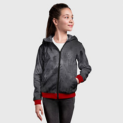 Толстовка на молнии детская ЛАДОНИ УШЕДШИХ, цвет: 3D-красный — фото 2