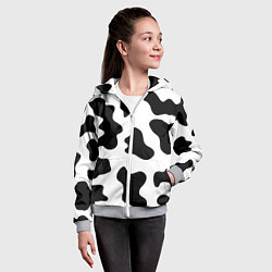 Толстовка на молнии детская Му-му, цвет: 3D-меланж — фото 2