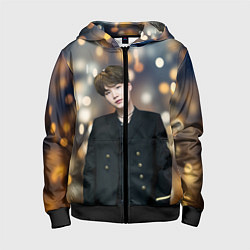 Толстовка на молнии детская MIN YOONGI, цвет: 3D-черный