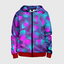 Детская толстовка на молнии Неоновые капли