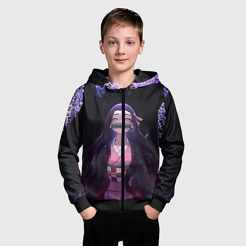 Детская толстовка на молнии НЕДЗУКА / 3D-Черный – фото 3