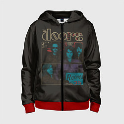 Толстовка на молнии детская The Doors, цвет: 3D-красный