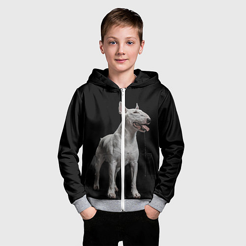 Детская толстовка на молнии Bully / 3D-Меланж – фото 3