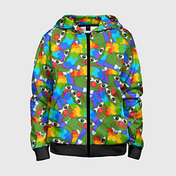 Толстовка на молнии детская ПЕПЕ КЛОУН, цвет: 3D-черный