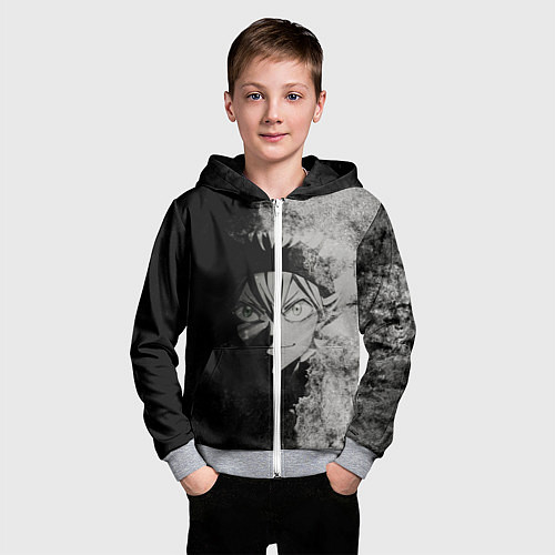 Детская толстовка на молнии Аста / 3D-Меланж – фото 3