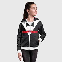 Толстовка на молнии детская Hitman III, цвет: 3D-белый — фото 2