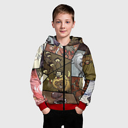 Толстовка на молнии детская Dont Starve, цвет: 3D-красный — фото 2