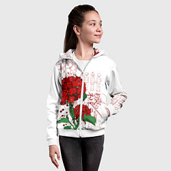 Толстовка на молнии детская Обещанный Неверленд, цвет: 3D-белый — фото 2