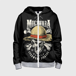 Толстовка на молнии детская MUGIWARA ONE PIECE, цвет: 3D-меланж