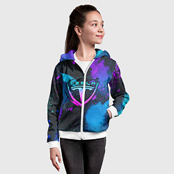 Толстовка на молнии детская TESLA NEON, цвет: 3D-белый — фото 2