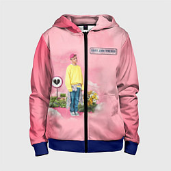 Толстовка на молнии детская Ваня Дмитриенко, цвет: 3D-синий