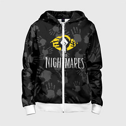 Толстовка на молнии детская Little Nightmares, цвет: 3D-белый