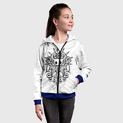 Толстовка на молнии детская HOLLOW KNIGHT ХОЛЛОУ НАЙТ, цвет: 3D-синий — фото 2