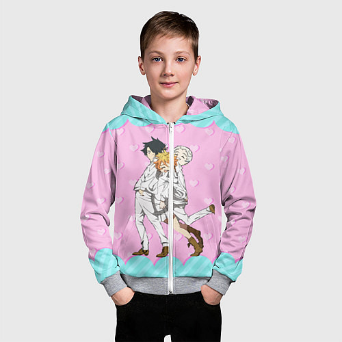 Детская толстовка на молнии Обещанный Неверленд / 3D-Меланж – фото 3