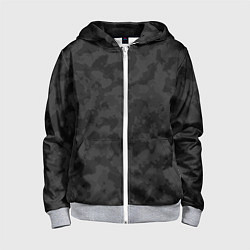 Толстовка на молнии детская СПЕЦ КАМУФЛЯЖ, цвет: 3D-меланж