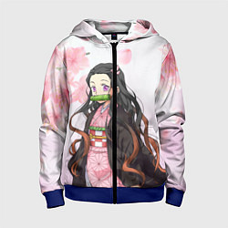 Толстовка на молнии детская НЕЗУКА NEZUKO, цвет: 3D-синий