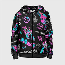 Толстовка на молнии детская CS GO, цвет: 3D-черный