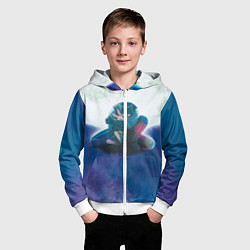 Толстовка на молнии детская Легоси Хару целый принт, цвет: 3D-белый — фото 2