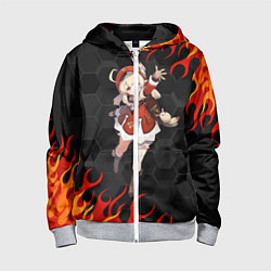 Толстовка на молнии детская Genshin Impact - Klee, цвет: 3D-меланж