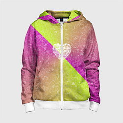 Толстовка на молнии детская Воздушный Шарик АПВ 158ЛФ, цвет: 3D-белый