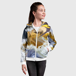 Толстовка на молнии детская FET, цвет: 3D-белый — фото 2