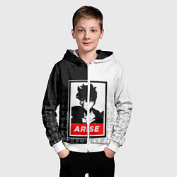 Толстовка на молнии детская СОН ДЖИН ВУ SOLO LEVELING, цвет: 3D-белый — фото 2