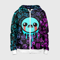 Толстовка на молнии детская Blue Isaac, цвет: 3D-белый