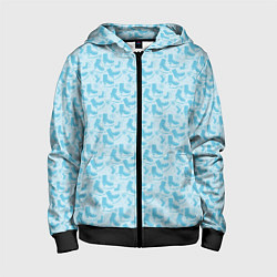 Толстовка на молнии детская Фигурное Катание, цвет: 3D-черный