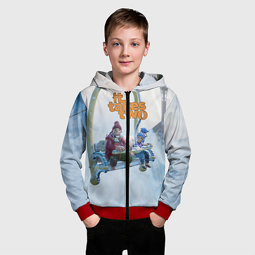 Детская толстовка на молнии It Takes Two Коди и Мэй / 3D-Красный – фото 3
