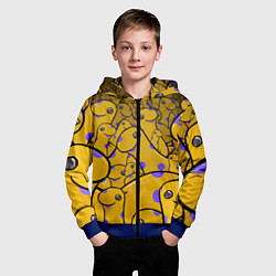 Толстовка на молнии детская Nessy, цвет: 3D-синий — фото 2