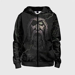 Толстовка на молнии детская Odin, цвет: 3D-черный
