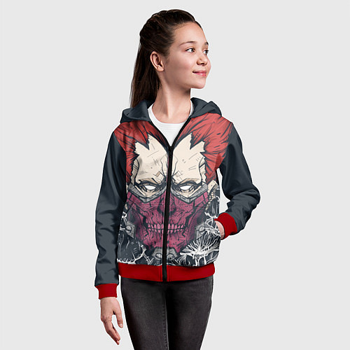 Детская толстовка на молнии En / 3D-Красный – фото 4