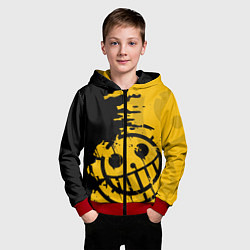 Толстовка на молнии детская ONE PIECE PIRATES ПИРАТЫ, цвет: 3D-красный — фото 2