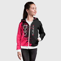 Толстовка на молнии детская Ojingeo Geim, цвет: 3D-белый — фото 2