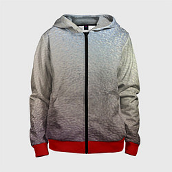 Толстовка на молнии детская Металликскин, цвет: 3D-красный
