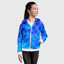 Толстовка на молнии детская Ice Under Water, цвет: 3D-белый — фото 2