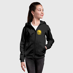Толстовка на молнии детская GOLDEN STATE WARRIORS BLACK STYLE, цвет: 3D-черный — фото 2