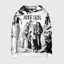 Толстовка на молнии детская Maneskin Монэскин, рок - группа, цвет: 3D-белый