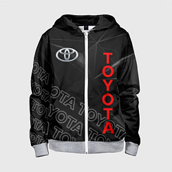 Толстовка на молнии детская TOYOTA SPORT ГЕОМЕТРИЯ, цвет: 3D-меланж