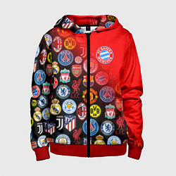 Толстовка на молнии детская BAYERN MUNCHEN BEST FC SPORT, цвет: 3D-красный