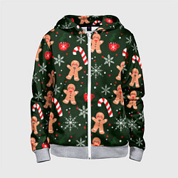 Толстовка на молнии детская НОВЫЙ ГОД 2022 АТМОСФЕРА, цвет: 3D-меланж